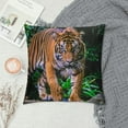 thumbnail image 2 of Shangniulu Pillowcases Striped Forest Art Print Pillow Case Decorative Throw Pillow Cover for Home Sofa Office White, 2 of 5