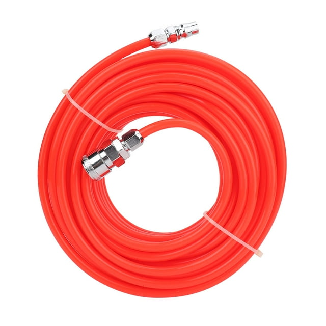 Manguera de compresor de aire flexible de alta presión, 5x8 mm, conector ráspido, tubo de aire pe neumlico rojo de 15m