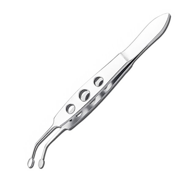 Jumpingount Pinzas para párpados, pinzas de limpieza reutilizables para eliminar la obstrucción de los ojos, herramientas de belleza con mango Cuidado de ojos Punta cuadrada pequeña