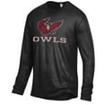 thumbnail image 2 of Men's Alternative Apparel Heathered Black Keene State Owls Keeper Long Sleeve T-Shirt, 2 of 3
