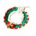 thumbnail image 2 of Xihbxyly Bufanda Navideña para Mascotas, Diseño Tejido Artesanal, Collar Festivo con Pajarita, Accesorios de Invierno para Mascotas, Anilla Ajustable para El Cuello, Ideal para Reuniones Navideñas, T, 2 of 6