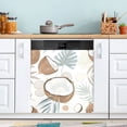 thumbnail image 5 of Coconut and Leaves Dishwasher Magnetic Covers Magnet Sticker Kitchen Decor Dishwasher Refrigerator Front Door Covers Decorative Magnetic 23" x 26", 5 of 6