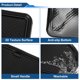 thumbnail image 5 of Tapete antideslizante para automóvil para Hyundai Kona SX2 Hybird PHEV 2024-2025, tapete de almacenamiento antideslizante de PVC para el compartimento de la puerta, color negro, 16 Pcs, 5 of 6