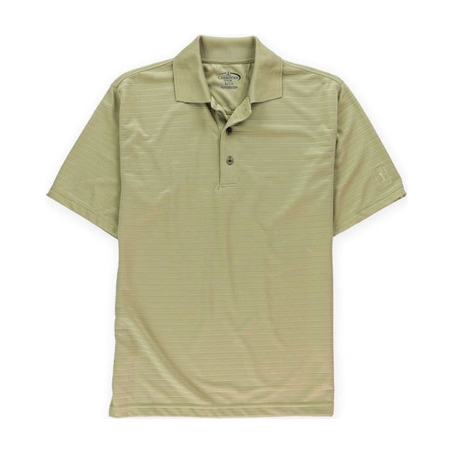 Champion Mens Tour Dry Polo Shirt, Brown, Small