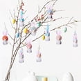 thumbnail image 4 of Easter Bunny Gnomes Set of 10, Handmade Easter Tree Ornaments, Hanging Bunny Gnomes for Easter Decorations, 4 of 4