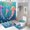 AA-3, variant on Colorful Planets Rainbow Space Shower Curtain Waterproof Bathroom Curtain Set with Hooks Home Decor Bathroom Curtains 4pcs