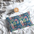 thumbnail image 5 of Pofeuu Colorful Flowers Print Polyester Microfiber Plush Pillowcases, Super Soft and Cozy Pillow Case Covers with Envelop Closure（Pillow core not included）-20"x30", 5 of 6