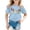 Blue, variant on Girls Easter Shirts Size 7/8 Bunny Short Sleeve Tee for Toddler Loose Soft Easter Day Tee Shirt Summer Clothes for Girls