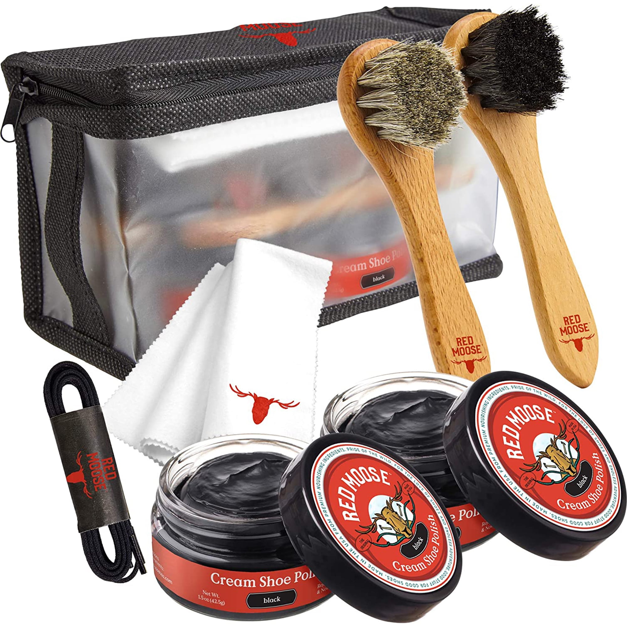 その他 KIWI SELECT Valet Shoe Care Kit KIWI Select Wooden Shoe Valet Kit with Shine Accessories - Walmart.com