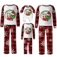 thumbnail image 1 of Conjuntos de pijamas navideños familiares a juego Grinch 2024, pijama de Grinch con parte superior y pantalones de pijama a cuadros, pijama de Grinch para niños y adultos para la familia, 9 Meses, 1 of 4