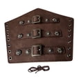 thumbnail image 1 of PU Leather Arm Guards Gauntlet Wristband Vintage Style Retro Accessories Armband Dark Brown Rope, 1 of 8