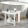 thumbnail image 2 of Giantex Shower Bench for Inside Shower, Waterproof Shower Seat Stool w/Storage Shelf, Bath Shower Chair for Shaving Legs & SPA, 2 of 10