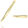 thumbnail image 1 of Eyelash Extension Tweezers -Precision Volume Tweezers for Easy Fans False Lashes Cluster 2D-6D Volume Lash Tweezers(Gold), 1 of 6