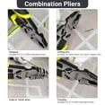 thumbnail image 2 of Alicates Lineman 4 en 1, Pro Lineman Tools - Alicates de combinación de 22.7 cm con pelacables + cri, 2 of 5