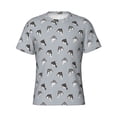 thumbnail image 4 of Qekee Party Shark Cute Classic Fit T-Shirt Men's Shirt Men's Tight Short Sleeves for Exercise, Running, Mountaineering - Party Shark Cute, 4 of 9