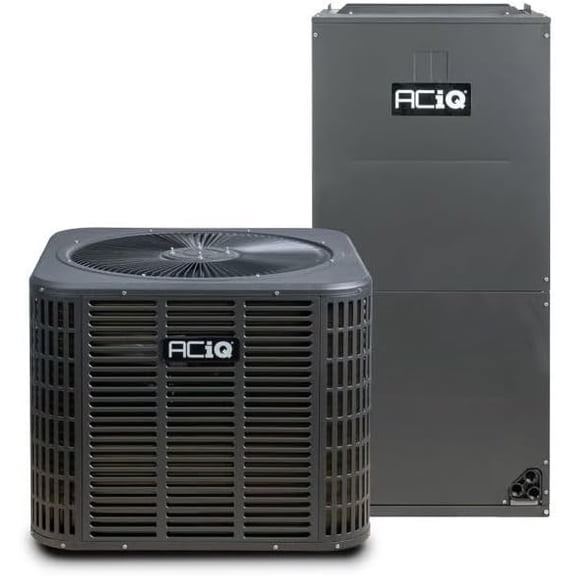 ACiQ 3 Ton 19 SEER2 Inverter Heat Pump Central Split System with 5kW Back-up Heat Kit & Thermostat Only - R454B Two Stage | High Efficiency 36000 BTU AC/Heating HVAC Unit (Upflow/Right-Horizontal)