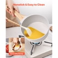 thumbnail image 4 of KFFKFF 1.5 QT Nonstick Saucepan with Glass Lid, Versatile Cooking Pot with Removable Handle, Small Kitchen Sauce Pan with Durable Coating, Compatible with Induction Stovetops, White, 4 of 9