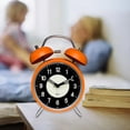 thumbnail image 3 of ni reloj despertador analógico con retroilunación , funciona , silencioso, sin tictac para Hotel, decoración del hogar, oficina, naranja Baoblaze Reloj de escritorio, 3 of 7