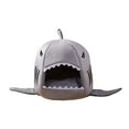 thumbnail image 2 of Lit pour Chien Chat Chiot en Forme de Requin Automne Hiver Coussin Chaud Niche Douce, 2 of 9