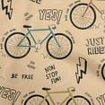 thumbnail image 1 of oneOone Rayon Pale Orange Fabric Bicycle Sewing Fabric By The Yard Printed Diy Clothing Sewing Supplies 56 Inch Wide, 1 of 8