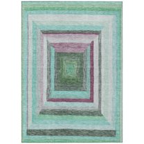 Dalyn Rugs Machine Washable Indoor/Outdoor Chantille Teal 8' x 10' Rug