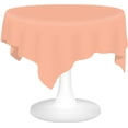 thumbnail image 1 of Peach Plastic Tablecloths 3 Pack Disposable Table Covers 84 Inch Circle Shower Party Tablecovers PEVA Vinyl Table Cloths for Round Tables up to 6 ft and Picnic BBQ Birthday Wedding Catering Banquet, 1 of 7