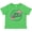 Apple Green, variant on Big Cousin with Flower Circle Girls Toddler T-Shirt