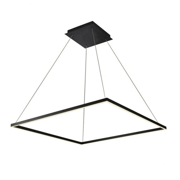 VONN Atria 39" Adjustable ETL Certified Integrated LED Chandelier in Black