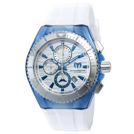 Technomarine TM-115055 Men's Cruise Original Chrono Silver Dial Interchangeable Strap Dive Watch