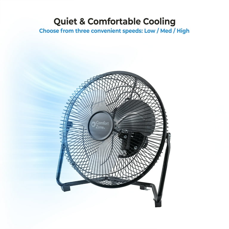 その他 9IN HIGH VELOCITY FAN Commercial Electric 9 in. 3-Speed High Velocity Floor Fan in