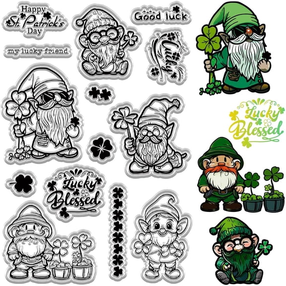 St. Patrick's Day Clear Rubber Stamps
