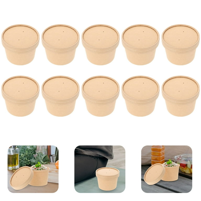 Wholesale Thick Kraft Paper Disposable Takeaway Bowls 20 Oz Ultra  Waterproof Paper Bowl From m.