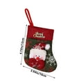thumbnail image 3 of SDJMa 8.66 Inch Mini Christmas Stocking, Plush 3D Snowman Merry Christmas Stocking for Xmas Tree Winter Holiday Party Supplies Farmhouse Home Fireplace Mantel Hanging Decor, 3 of 8