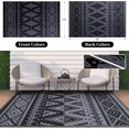 thumbnail image 2 of Outdoor Rug x ft Reversible Plastic Straw Patio Camping Rugs Large Foldable Outdoor Carpet Deck Rugs for Patio RV Outside Entry Backyard Bench Picnic &, 2 of 8