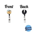 thumbnail image 3 of Giraffe African Plain Watercolor Design Retractable Reel ID Badge Key Card Name Tag Holder with Clip, 3 of 7