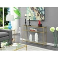 thumbnail image 2 of Convenience Concepts Table Console Royal Crest, Verre Clair / Or, 2 of 2