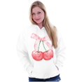 thumbnail image 3 of Vintage Coquette Cherries with Bow Hoodie Sweatshirt Women Brisco Brands S, 3 of 4