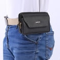 thumbnail image 6 of Fashion Small Waist Bag PU Leather Phone Bag Pouch Case Clip Belt Pack G3L7, 6 of 9