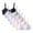 J-6 Packs, variant on Uccdo 4 Packs Teens Girls Adjustable Strap Solid Training Bra Sets Wireless Padded Crop Cami Sports Bra 10-16T
