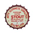 thumbnail image 1 of Guinness Vintage Aluminum Bottle Cap Sign (Red) - Metal Wall Decor, 1 of 10