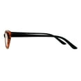 thumbnail image 3 of Womens Retro Design Narrow Cat Eye Plastic Reading Glasses Tortoise +2.5, 3 of 3