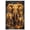 Unframe-style, variant on African Elephant Family Canvas Wall Art Abstract Graffiti Posters Orange Gold Wildlife Paint Splatter Prints Modern Street Art for Living Room Bedroom Home Decor