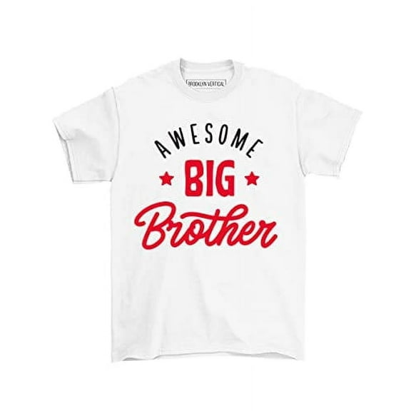 BROOKLYN VERTICAL Big Brother T-Shirt for Big Bro Announcement, Promoted to Big Brother, Everyday Wear| Toddler to Big Boy Sizes