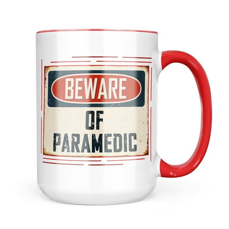 

Neonblond Beware Of Paramedic Vintage Funny Sign Mug gift for Coffee Tea lovers