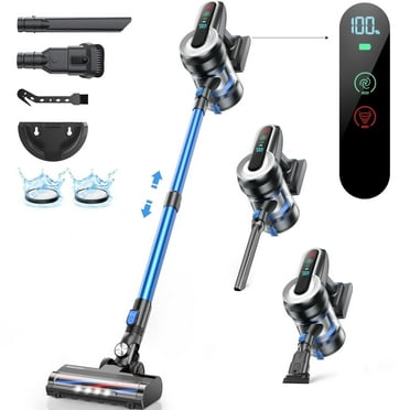 Roanow Cordless Vacuum Cleaner, 38KPA/55Mins with Display Stick Vacuum for Home Hardwood Floor Carpet Pet