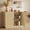 Natural, variant on Haverchair Sideboard Buffet Cabinet with Storage, Fluted Arched Storage Cabinet with Adjustable Shelf, Wooden Modular Coffee Bar, Modern Console Table for Living Room Kitchen Dining Room Entryway