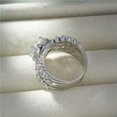 thumbnail image 5 of K-KED Fashion 925 Silver Women Cubic Zirconia Rings Wedding Delicate Jewelry Gifts Size 6-10-Style 1-8, 5 of 6