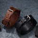 thumbnail image 3 of Brazalete vikingo marrón, brazalete ajustable, pulsera con brújula Vegvisir, amuleto nórdico, joyería pagana celta WD.WDQZL Hogar, 3 of 5