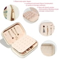 thumbnail image 3 of Elephant Velvet Portable Jewelry Box with Removable Compartment - Stylish Gift, Display Case, and Decorative Box, 3 of 7