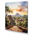 thumbnail image 2 of Designart "Sunrise Realistic Mexico Teotihuacan wall art" Cityscapes Canvas Wall Art, 2 of 5